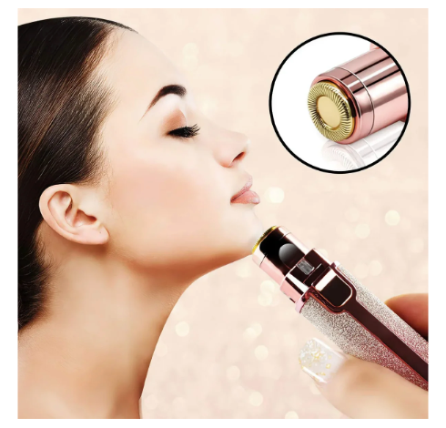 Depiladora facial 2 en 1 | Efecto purpurina