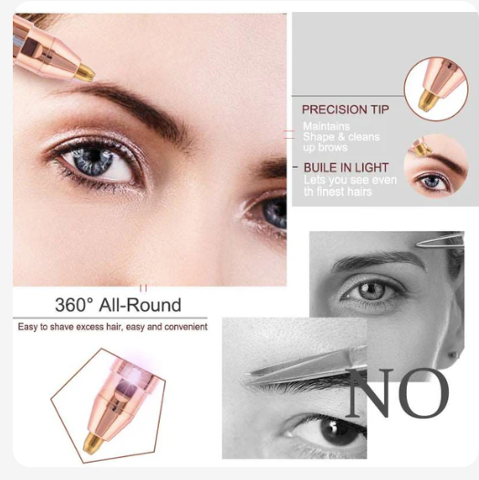 Depiladora facial 2 en 1 | Efecto purpurina